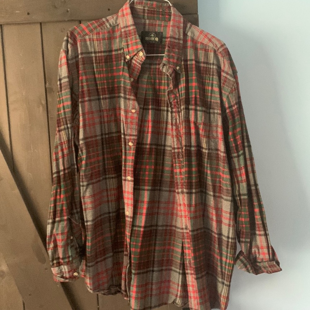 Super soft warm mens casual button down